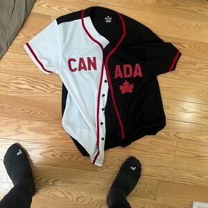 H&M Black and White Canada Jersey